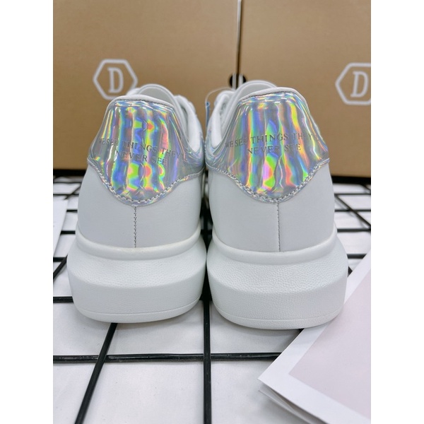 GIÀY THỂ THAO DOMBA TRẮNG GÓT HOLOGRAM - DOMBA HIGH POINT HOLOGRAM H-9019 - FULLBOX CÓ SẴN - GIÀY ĐẾ CAO