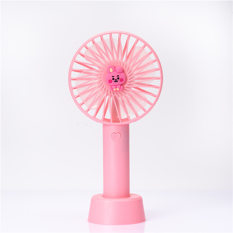 Quạt điện cầm tay mini hình BTS BT21 hoạt hình dễ thương