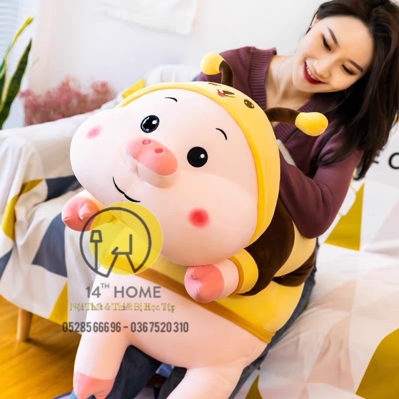 GẤU BÔNG ONG HEO Vàng dễ thương nhồi bông - Hàng nhập khẩu cao cấp