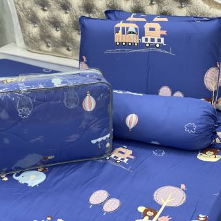 BỘ DRAP COTTON HÀN QUỐC 4 MÓN 100% COTTON