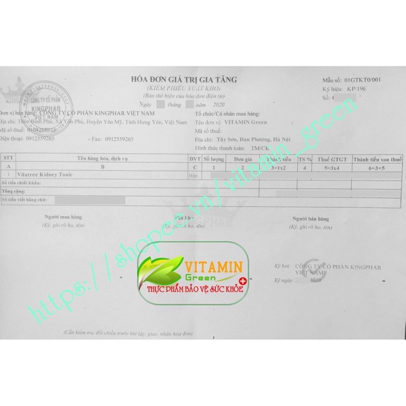 VITATREE KIDNEY TONIC GIÚP BỔ THẬN, TRÁNG DƯƠNG, TĂNG CƯỜNG CHỨC NĂNG TIẾT NIỆU 90 viên