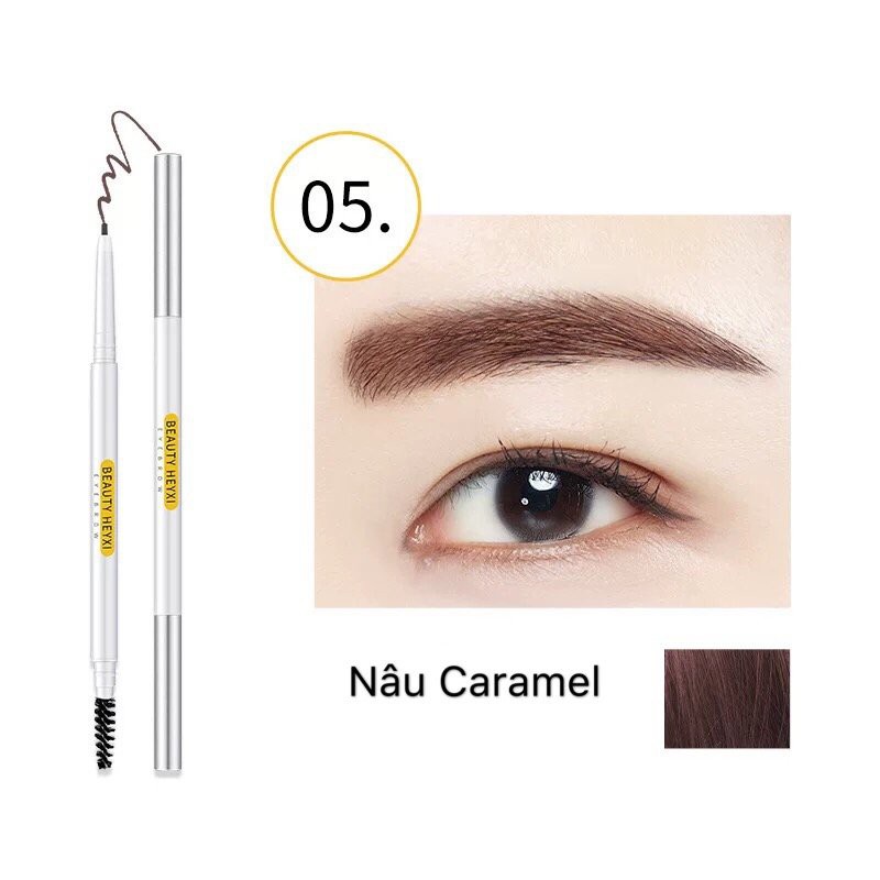 Chì kẻ mày 2 đầu nét mảnh HEYXI Verythin Eyebrow Pencil | BigBuy360 - bigbuy360.vn