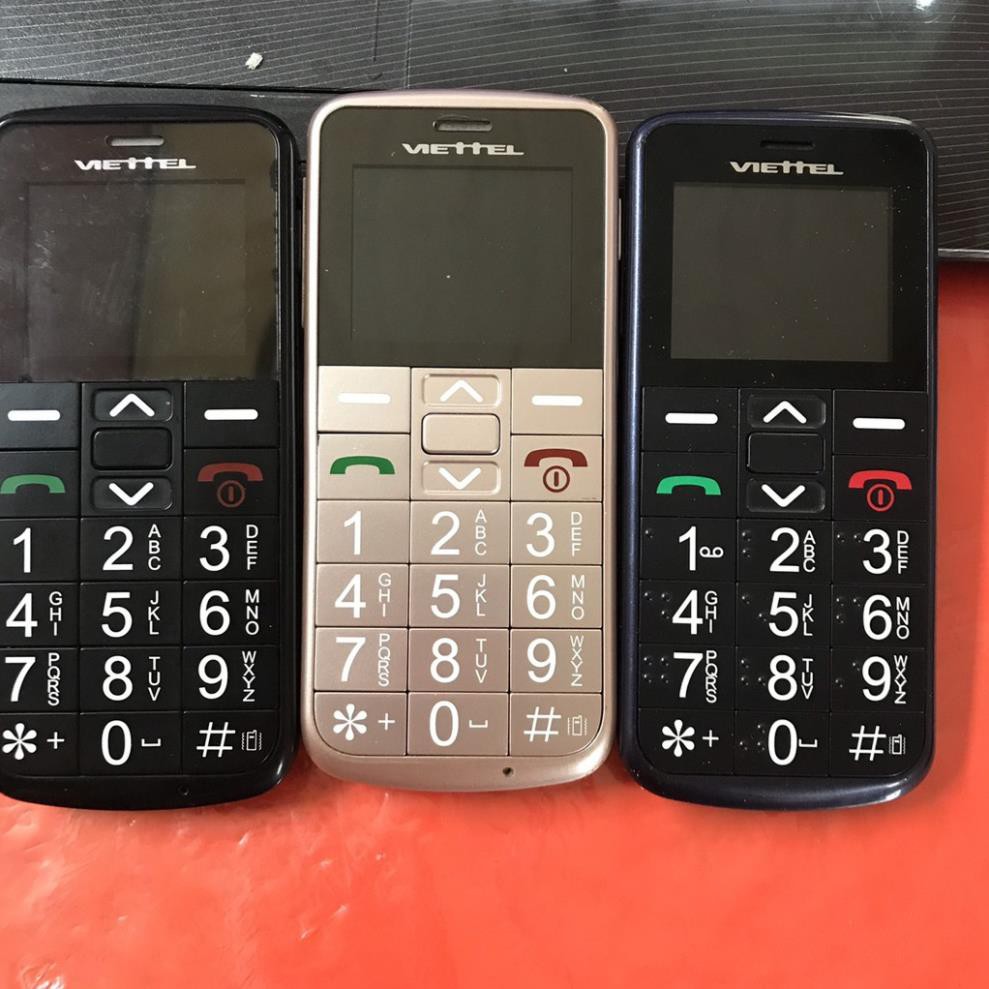 (Kèm Pin, Sạc Mới) Điện thoại Người Già Viettel V6216i Hoặc Xphone 2 Sim Cũ 80-90% Xước
