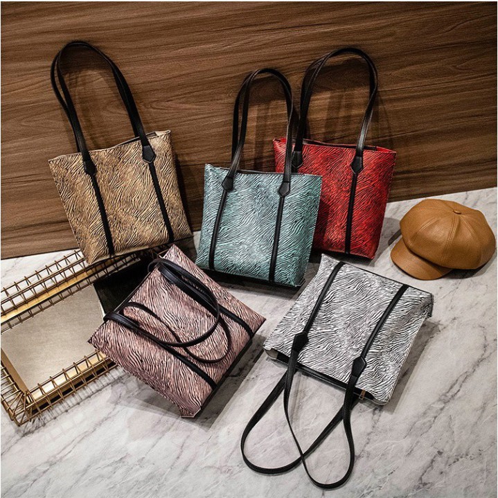 Túi kẹp nách, túi đeo vai họa tiết ngựa vằn phong cách Retro KN07 - Túi xách Chip Xinh | BigBuy360 - bigbuy360.vn