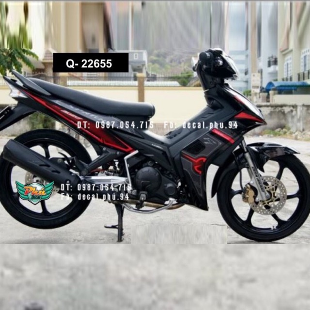 Tem Exciter 2006-2010 rời đỏ đen