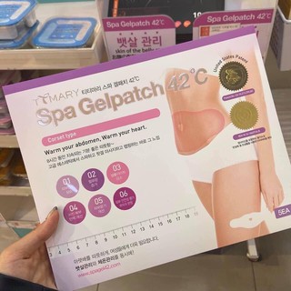 Miếng dán tan mỡ bụng spa gelpatch 42°c Chính hãng 100% Full SET 5 Miếng