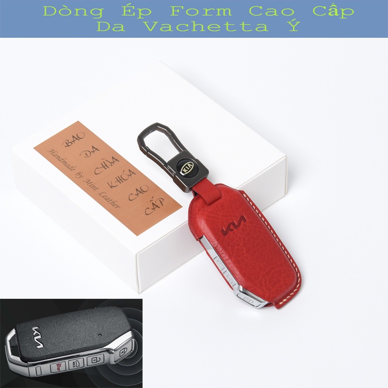 Ốp Chìa Khoá KIA Seltos K3 💎Da Thật💎 Ốp Chìa Khoá Cerato K3 K5 Optima Bao Da Chìa Khoá Soluto Sorento Sonet