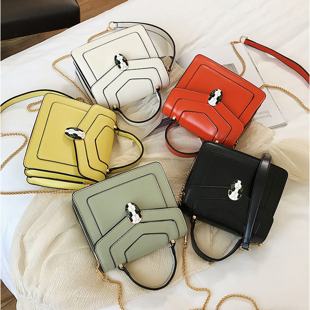 Túi xách nữ đeo chéo hàn quốc khóa đầu rắn trẻ trung - lupine