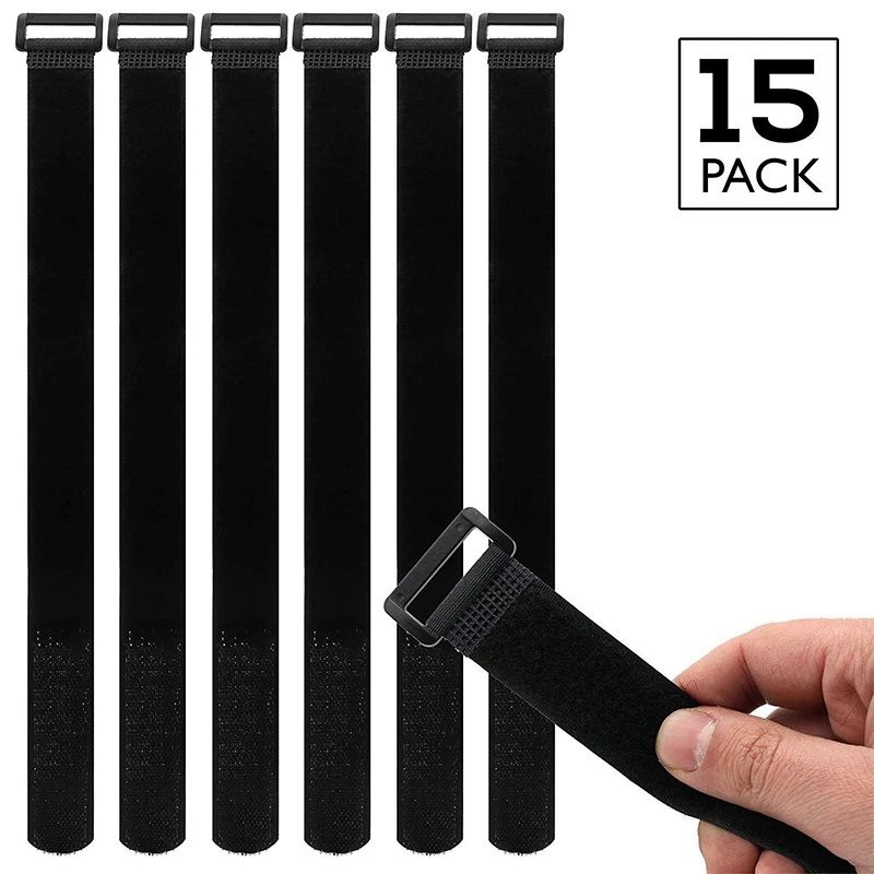 Set 15 Dây Đai Nylon Co Giãn Màu Đen