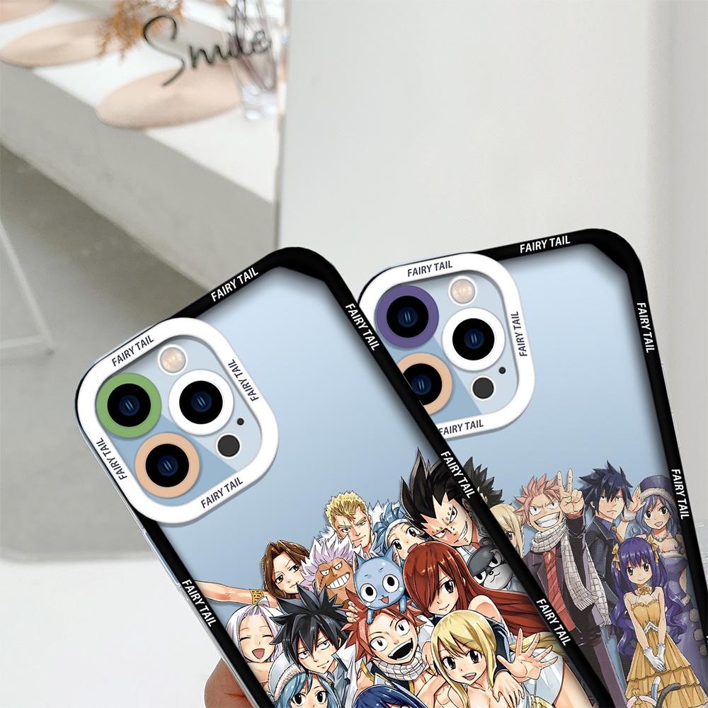 Vỏ Điện Thoại Mềm Fairy Tail Tương Thích Cho iPhone 13 11 12 Pro Max SE2020 SE2022 7 8 7Plus 8Plus Anime In Màu Biên Giới Silicon Bảo Vệ