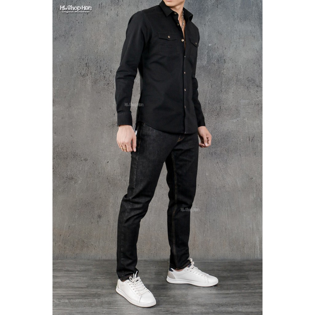 [free ship] Áo Sơ Mi Nam, Cổ Bẻ, chất vải DENIM, dễ kết hợp với quần jean hỗ trợ 40k đơn hàng từ"180k" tại Shopee | BigBuy360 - bigbuy360.vn