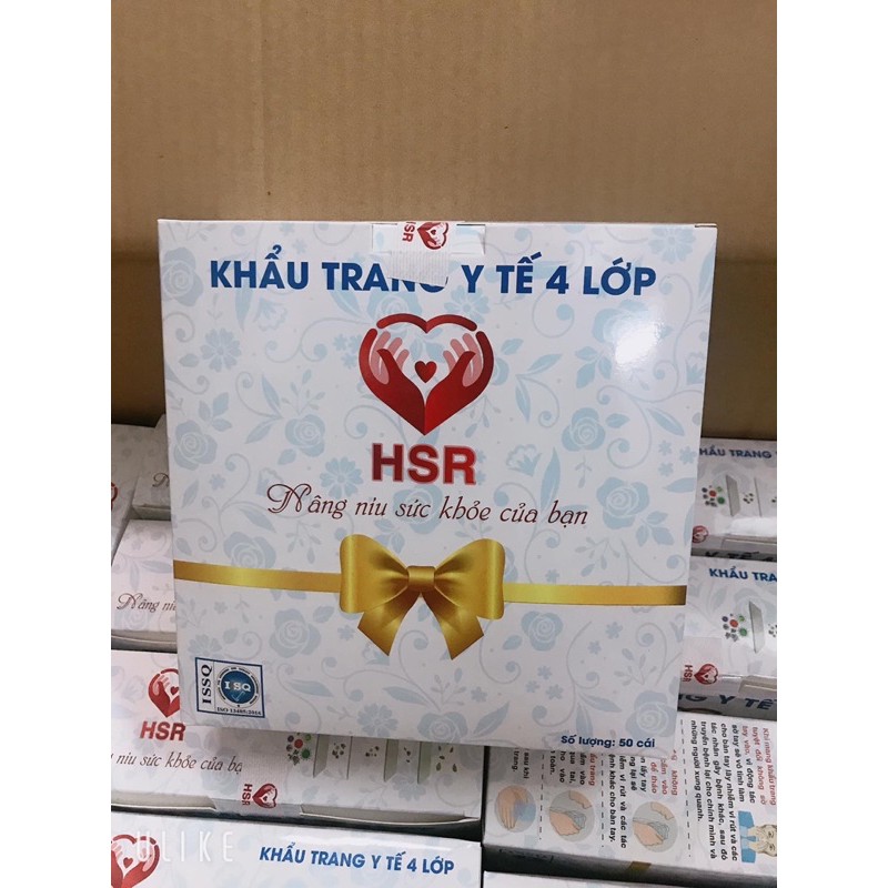 khẩu trang Y tế 4 lớp (50c/hộp)