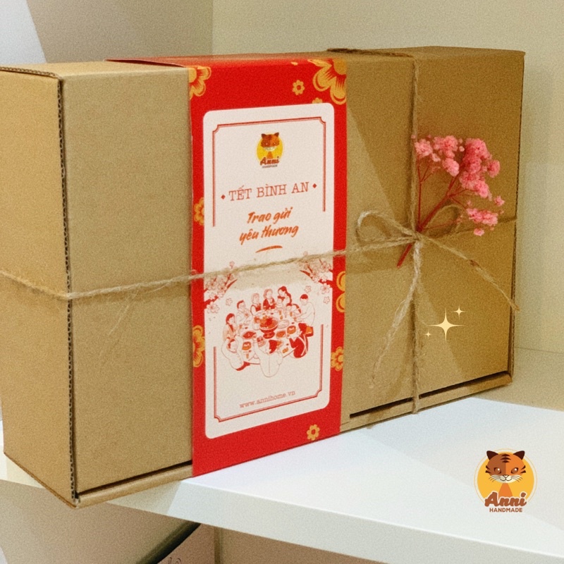 Hộp Kraft đựng quà handmade (25 x 17 x 7 cm) độc đáo và tinh tế