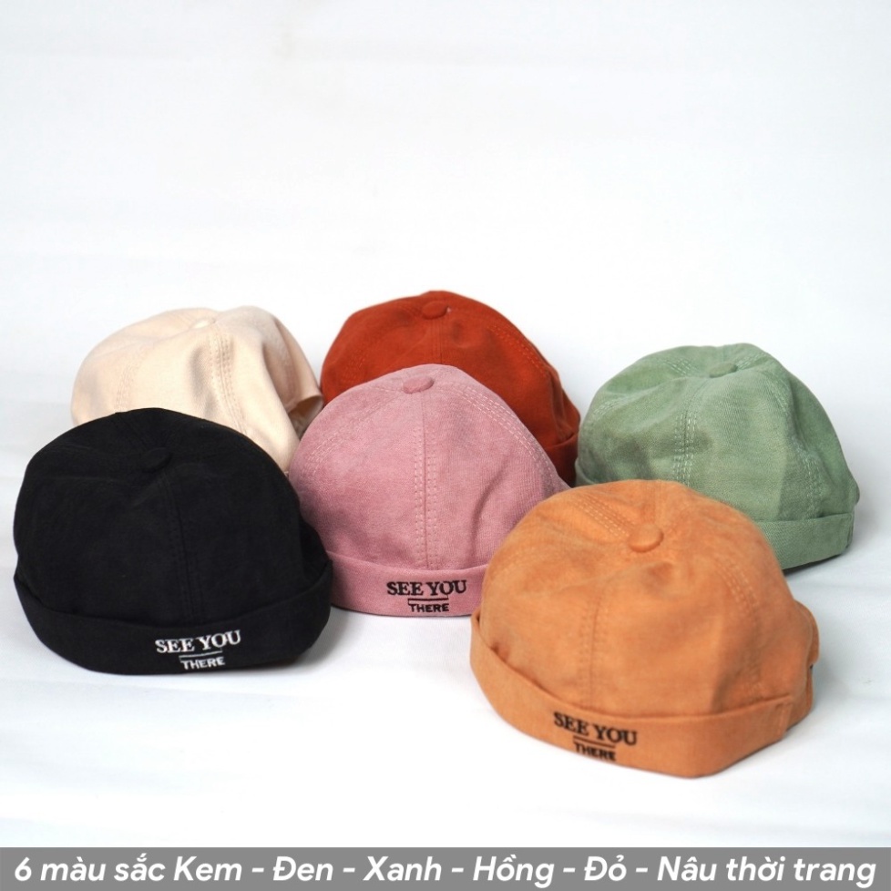 Nón Beanie vành tròn ❤️ Mũ tròn SEE YOU phong cách Retro Hàn Quốc form Unisex nam nữ N04 MN