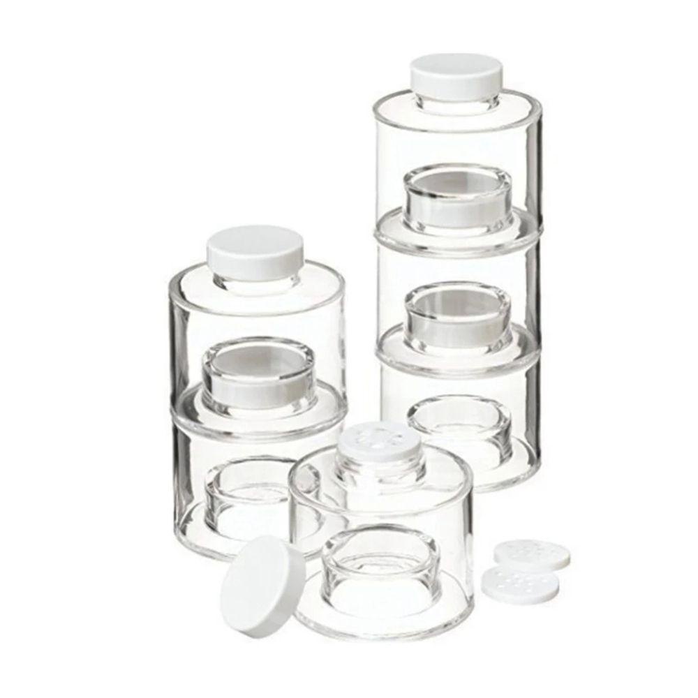 Set 6 Hộp Đựng Gia Vị Tự Xếp Chồng Tiện Dụng Cho Nhà Bếp