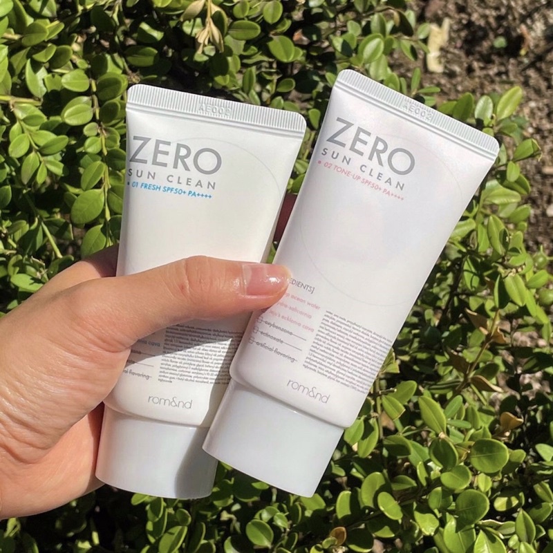 Kem chống nắng kiêm kem lót bảo vệ da Romand Zero Sun Clean SPF50+ PA++++ 50g