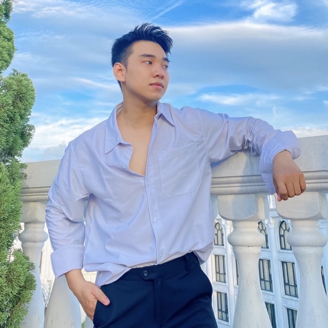 Áo Sơ Mi Unisex Nam Nữ Kẻ Sọc Stripes Thêu Smile Phong Cách Hàn Quốc Mr Smile 99 Shop SM098