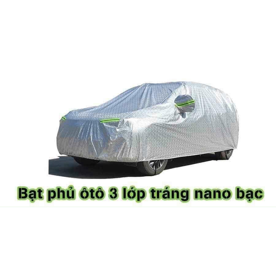 Bạt phủ ô tô 4 chỗ - 7 chỗ Tráng Nano Bạc