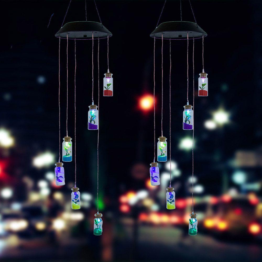 Chuông Gió Có Đèn Trang Trí Lối Đi Sân Vườn