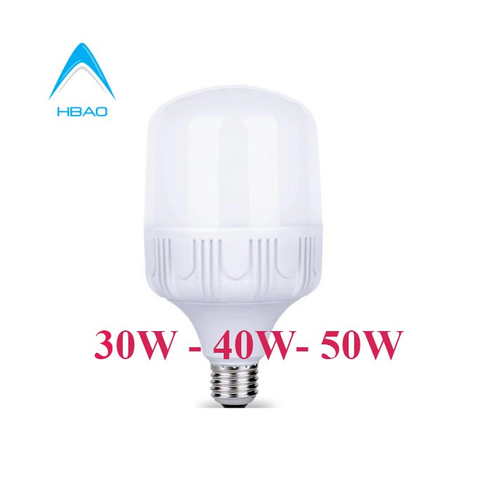 Bóng đèn Led 30W, 40W, 50W trụ BULD 220v E27 B22 khuyến mãi sale off siêu sáng