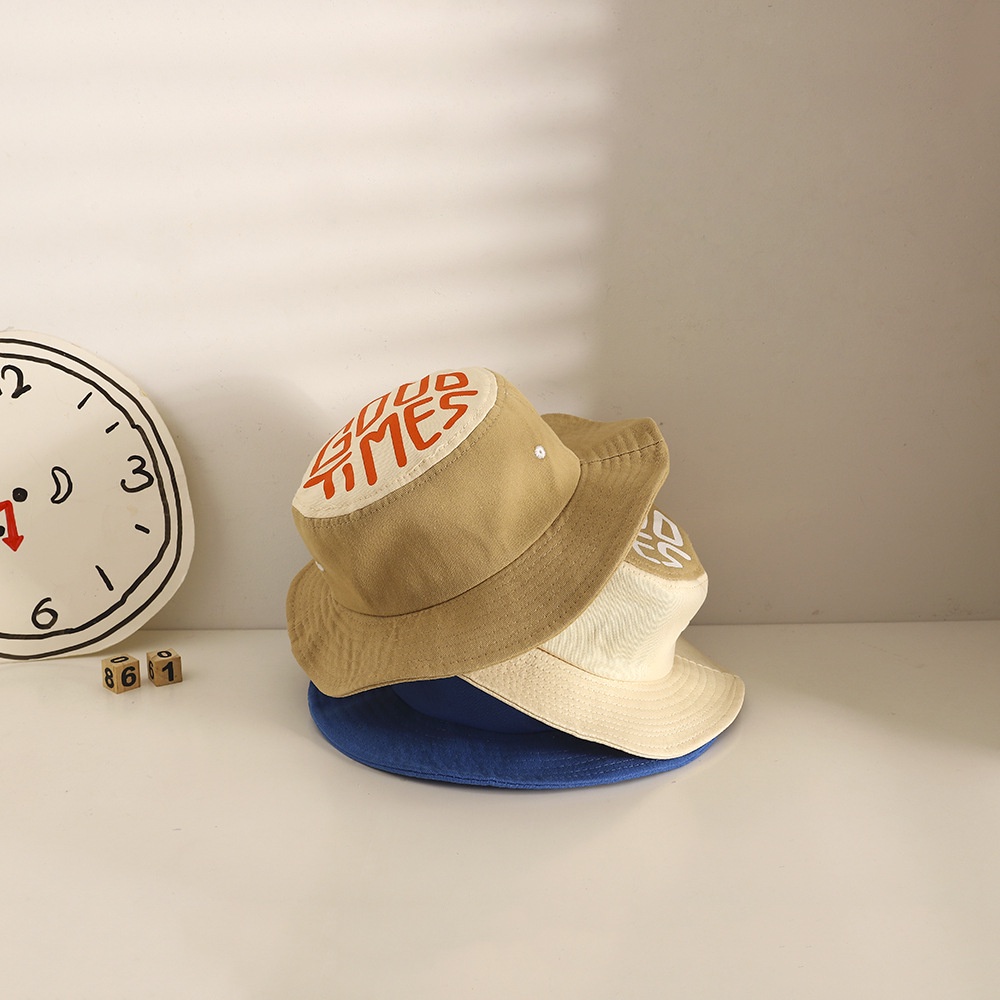 Mũ Tai Bèo Rộng Vành Chống Nắng In Chữ Phong Cách Hàn Quốc Mới Cho Bé