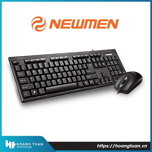 Bộ bàn phím chuột Newmen T203 Plus USB Black phụ kiện gaming phổ biến trên thị trường hiện nay
