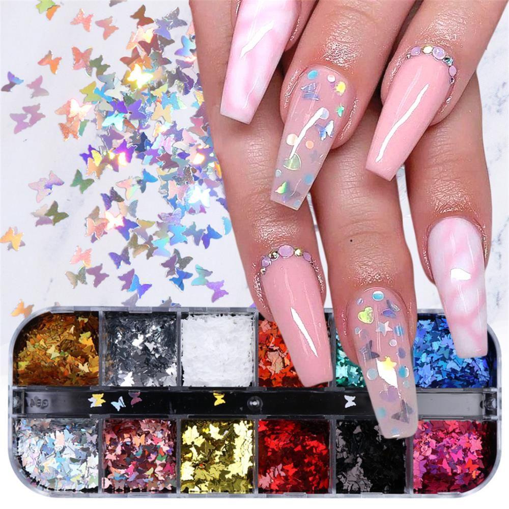 Hạt Kim Sa Lấp Lánh Trang Trí Móng Nghệ Thuật DIY