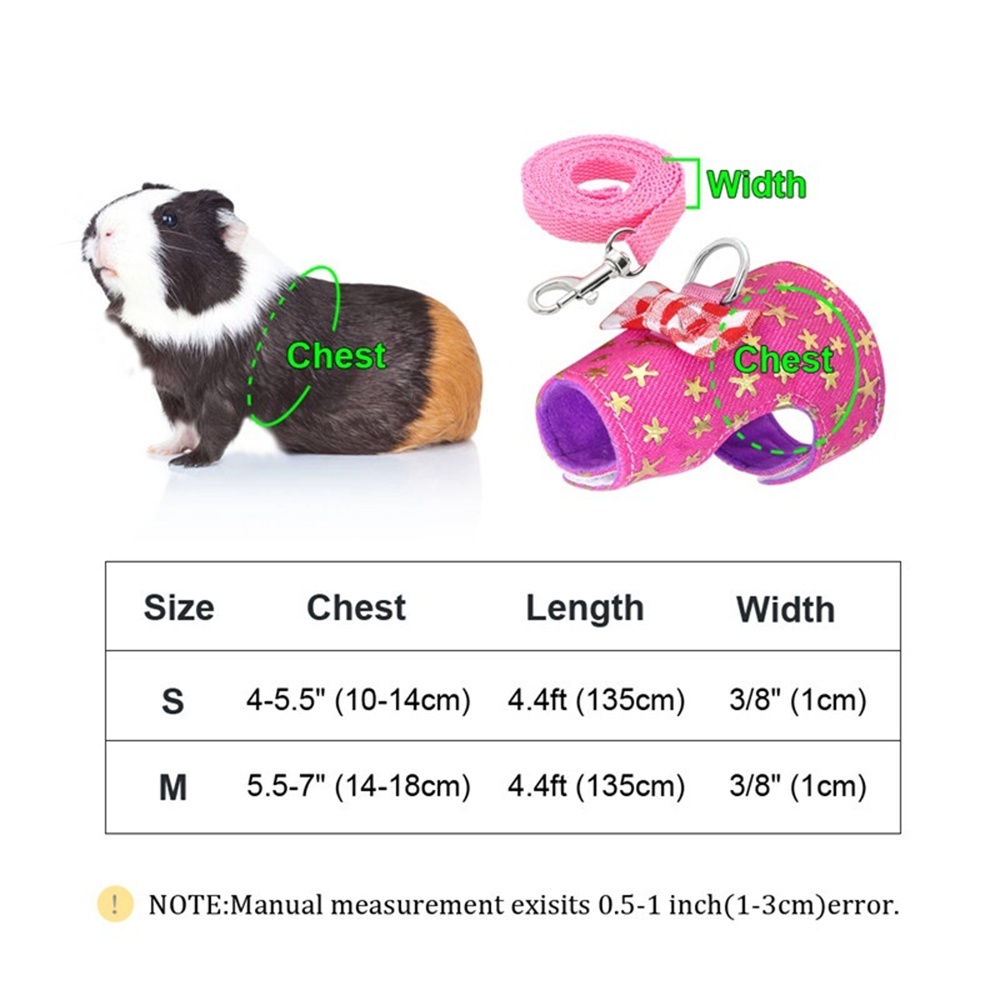 Đai đeo và dây dắt thú cưng đi dạo điều chỉnh được thiết kế dễ thương nhiều màu sắc tùy chọn