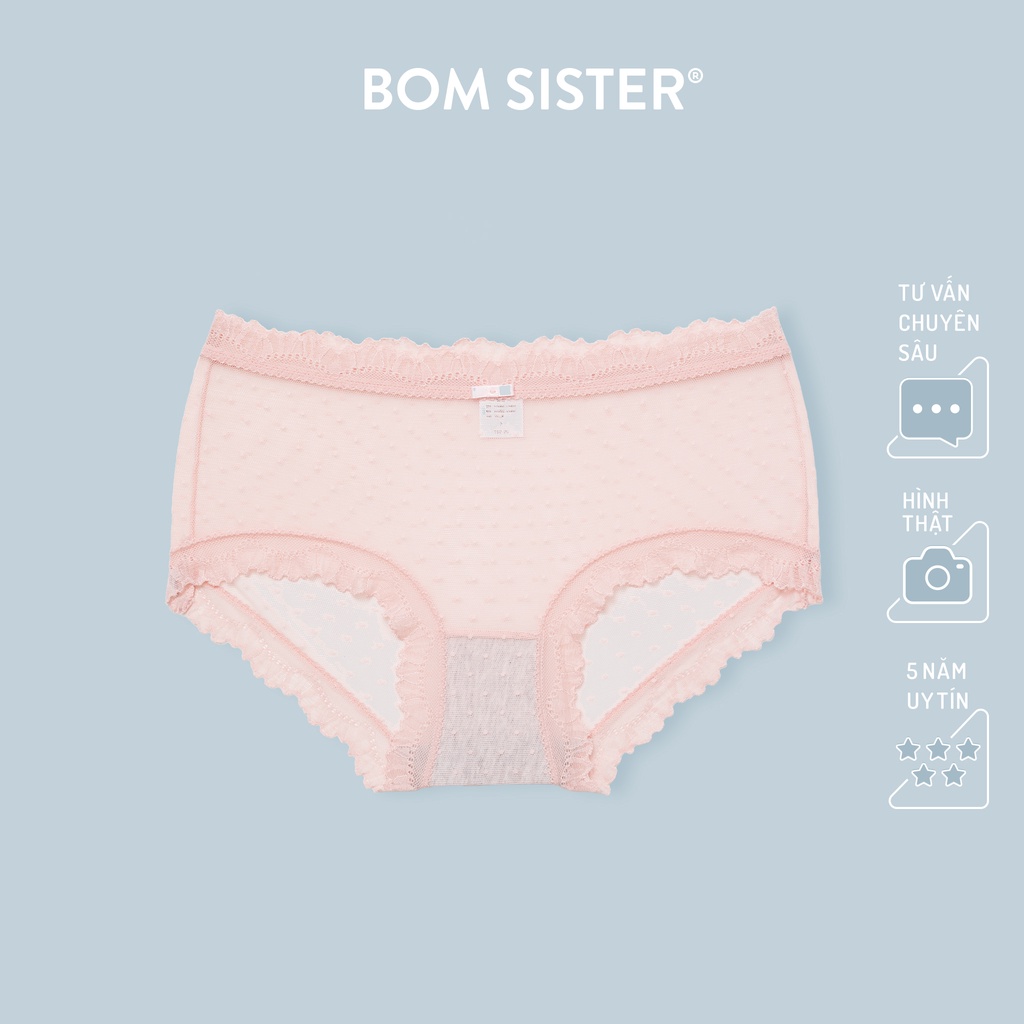  Quần lót lưới chấm bi màu trơn BOM SISTER Q0202 | BigBuy360 - bigbuy360.vn