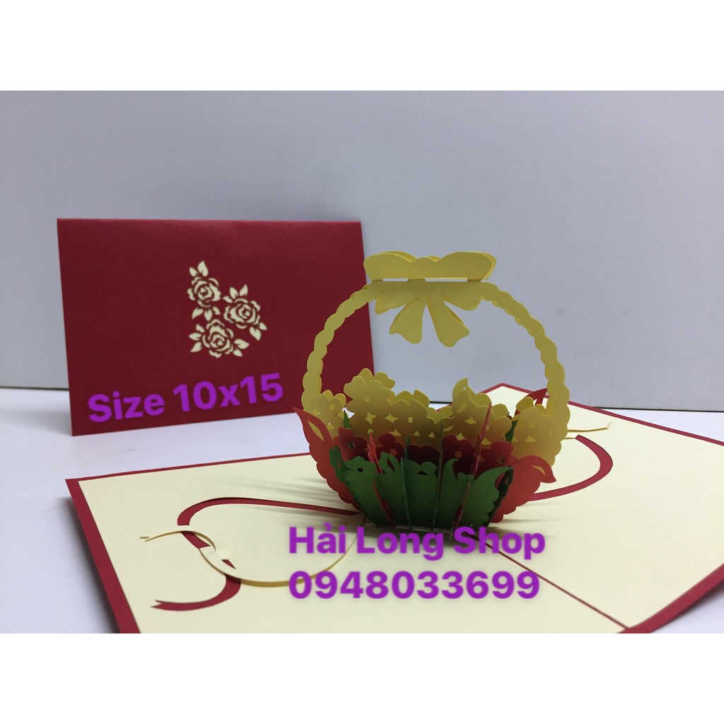 Dỏ Hoa - Flower - Thiệp 3D | BigBuy360 - bigbuy360.vn