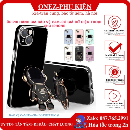 Ốp điện thoại dẻo Phi Hành Gia 3D có giá đỡ xem phim sang trọng cho các dòng iphone 7plus//xsmax/11/1promax/12/13promax