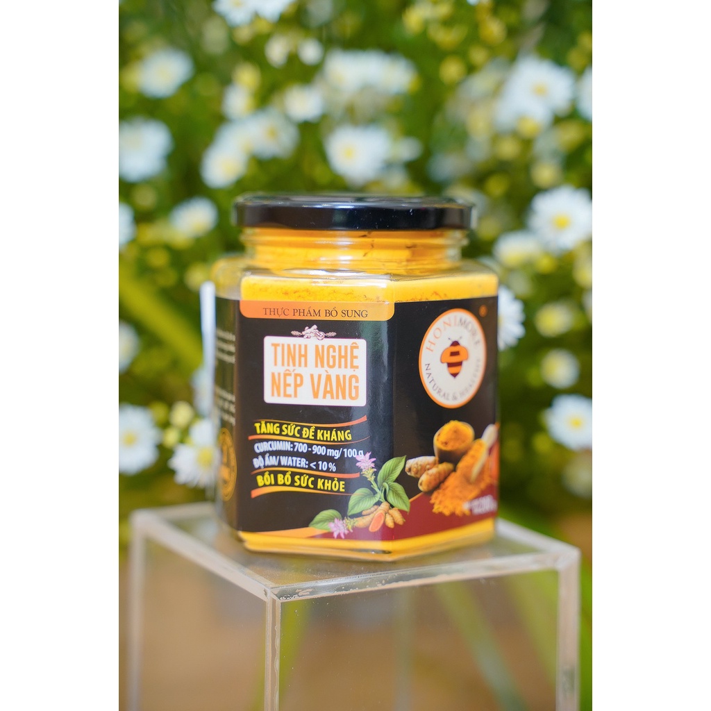Combo 3 hũ Tinh nghệ nếp vàng Honimore 200g/hũ tặng 1 hũ cùng loại