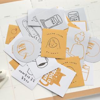Set 60 Miếng Dán Trang Trí Sổ Lưu Niệm