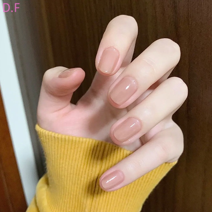 Keo Dán Móng Tay Màu Nude/Trà Sữa Trong Suốt Lâu Trôi