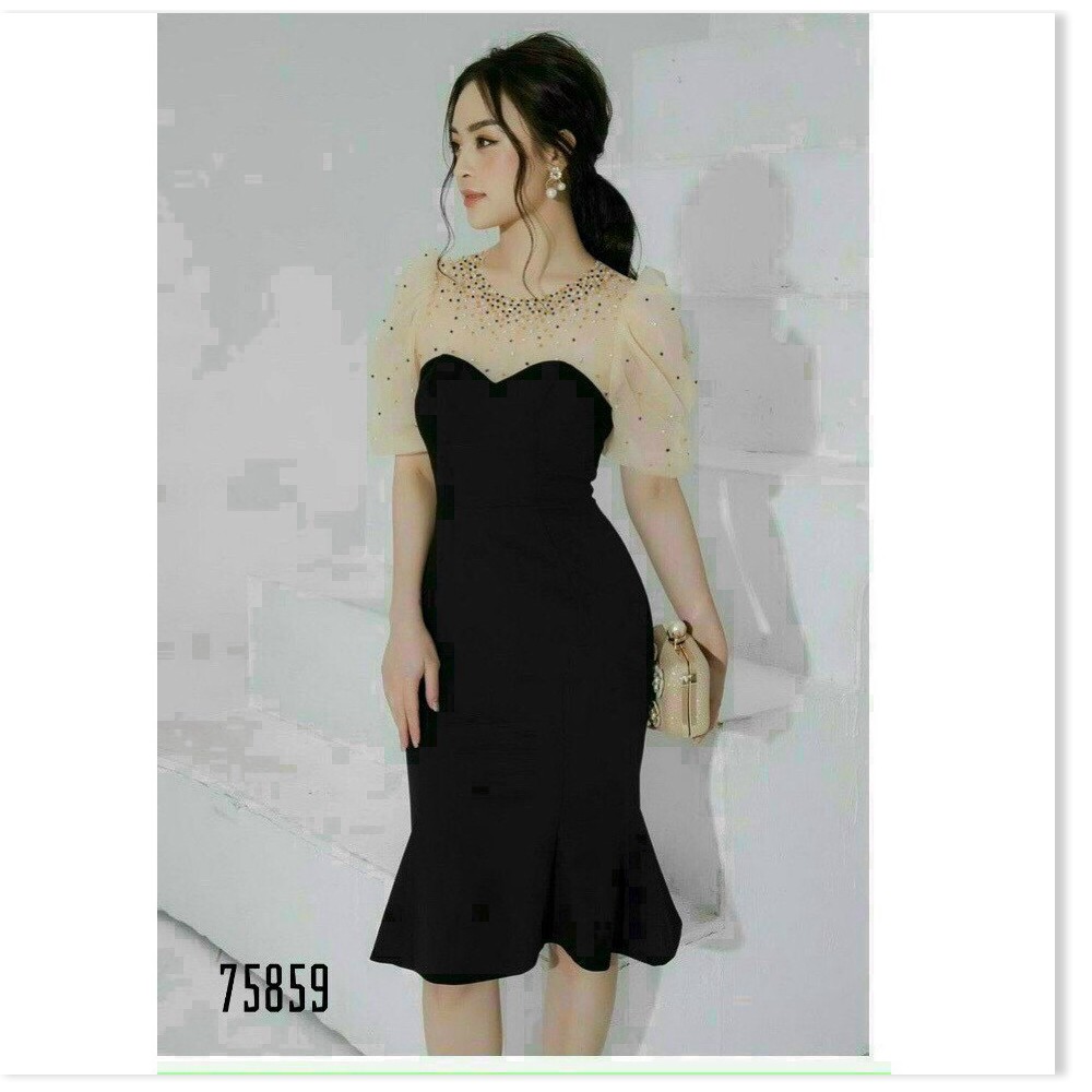 ĐẦM UMI ĐÍNH NGỌC MÀU SẮC XINH XẮN NHƯNG KHÔNG KÉM PHẦN SÁNG TRỌNG LANA FASHION