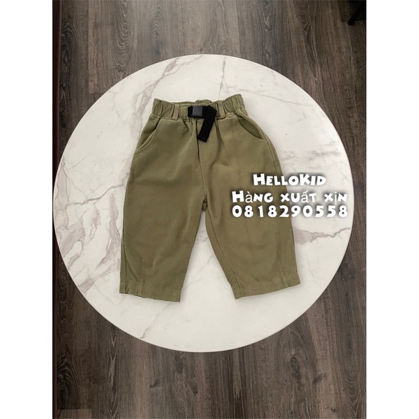 Q157 - Quần baggy kaki rêu zr cho bé