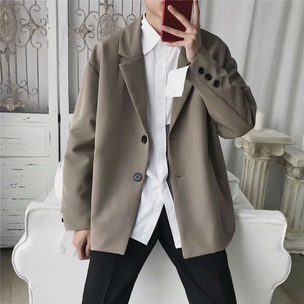 Áo khoác Nam kiểu Blazer phong cách Hàn Quốc AD006