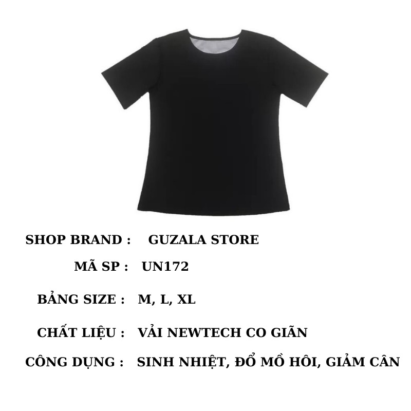 Bộ Quần Áo Sinh Nhiệt Đổ Mồ Hôi Thể Thao Giảm Cân Giảm Mỡ Bụng BORN UMCOMMONO (Set Áo Phông Ngắn Tay + Quần)