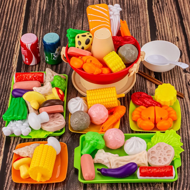 Bộ đồ chơi nấu ăn mô phỏng nồi lẩu set mô hình đồ chơi nhà bếp cho bé sáng tạo ANDATOY AD956