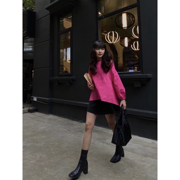 Áo trendy buộc nơ phía sau