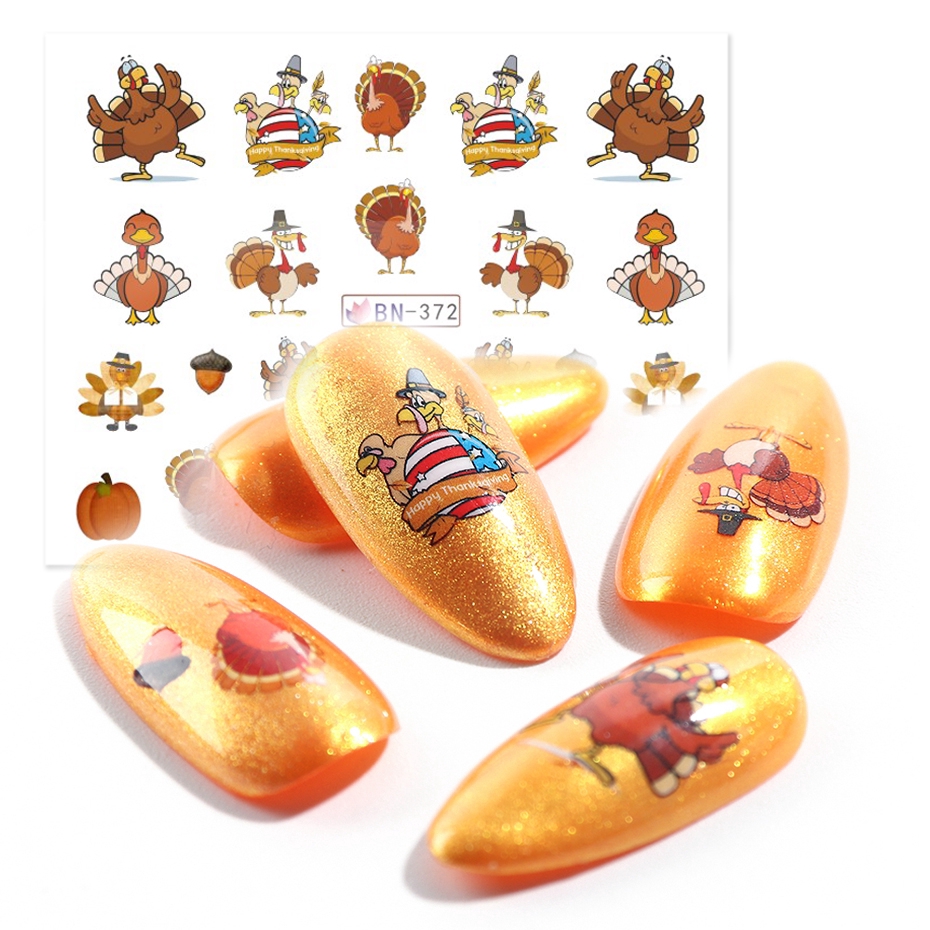 [Hàng mới về] Set 12 cái nhãn dán trang trí móng tay nghệ thuật nhiều phong cách