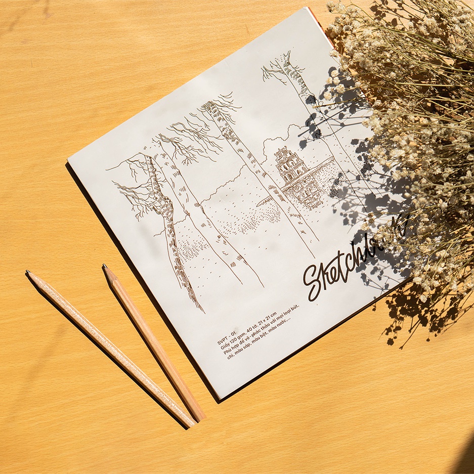Sổ Vẽ Sketchbook CMA Studio Giấy Italy 120gsm