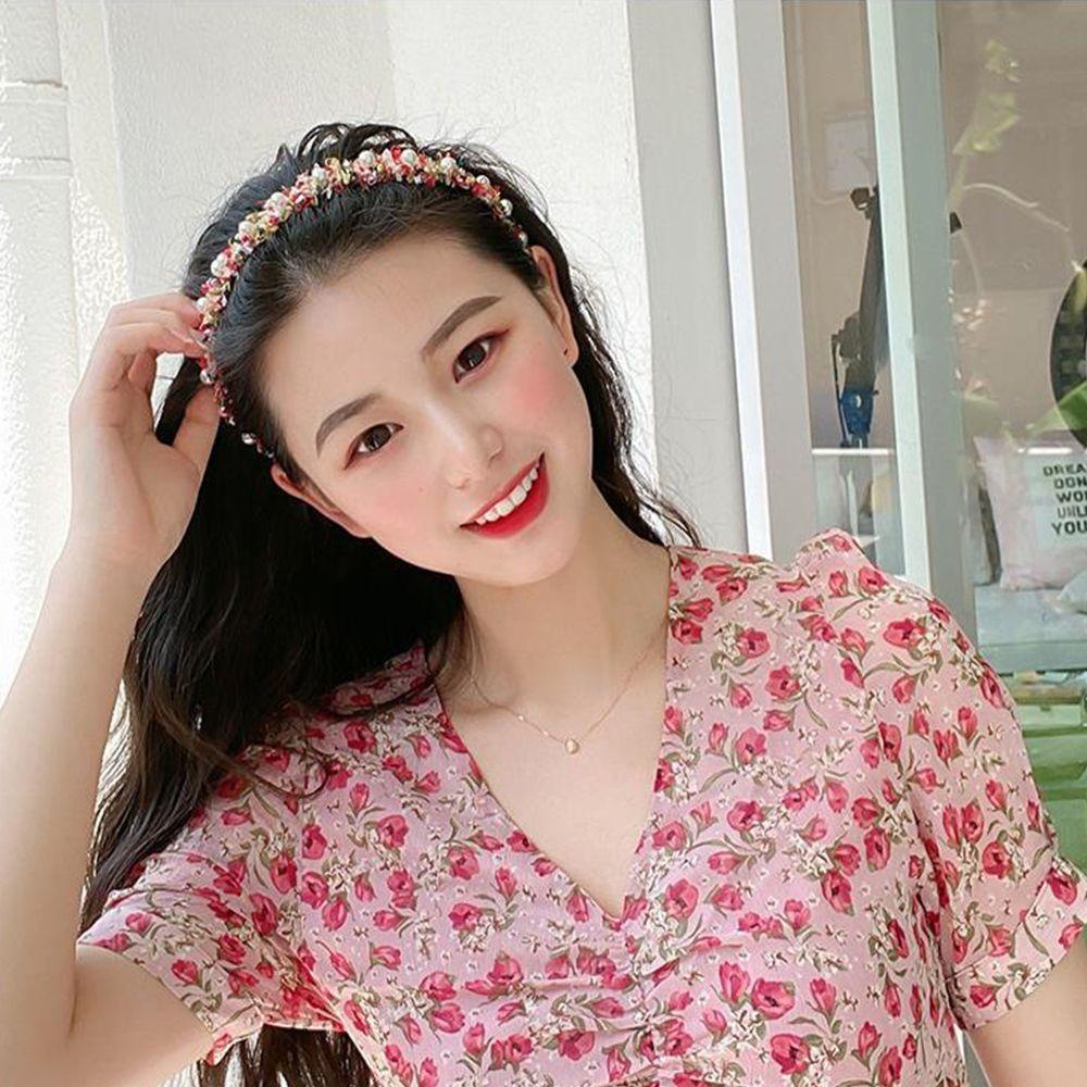 Băng Đô Vải Ren Hoa Phong Cách Hàn Quốc