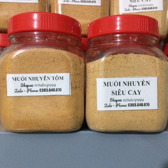 Combo Muối Nhuyễn Siêu Cay &amp; Muối Tôm Chính Gốc Muối Nhuyễn Tôm Tây Ninh Đậm Đà, Thơm Ngon - Chấm Được Nhiều Món