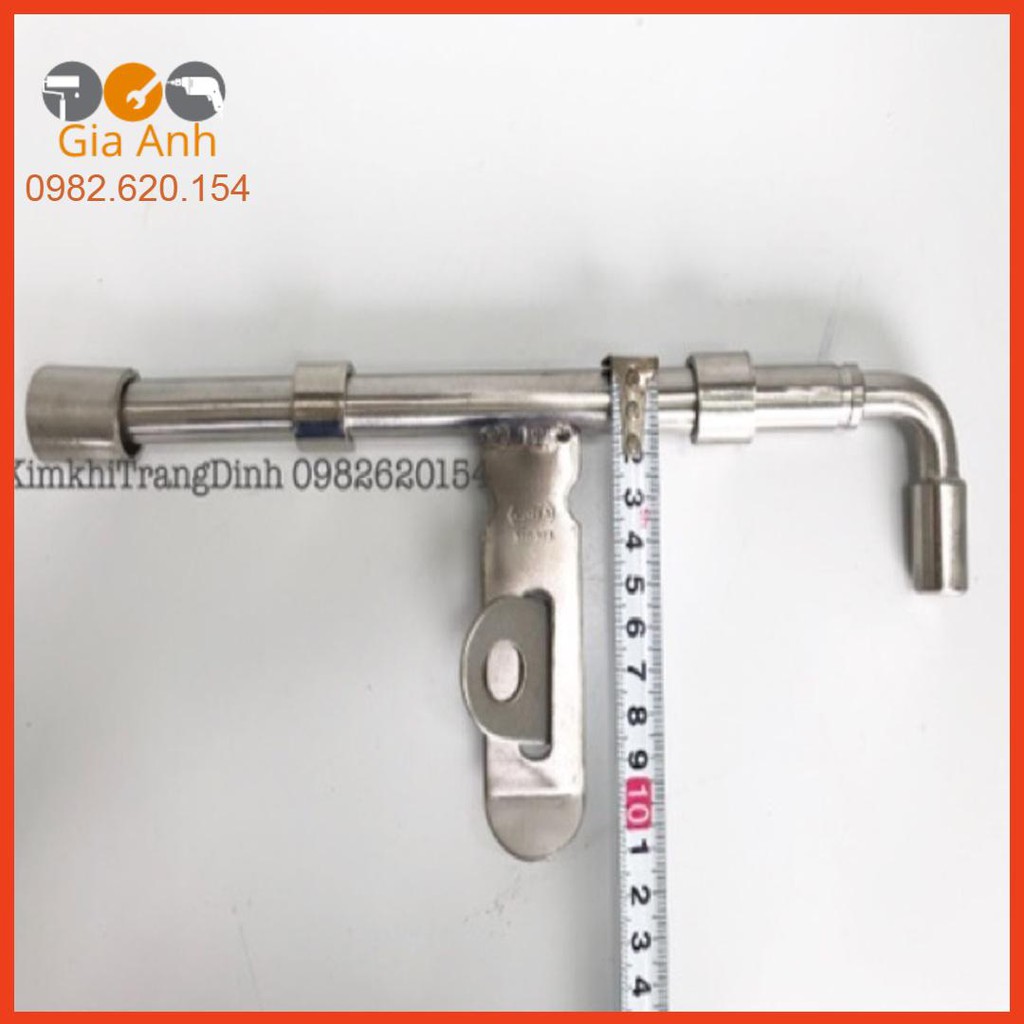 Chốt cổng ngang inox các cỡ