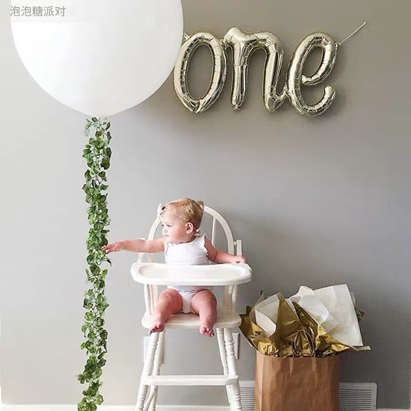 Bóng Chữ ONE Trang Trí Sinh Nhật, Thôi Nôi Xinh Xắn Size Lớn