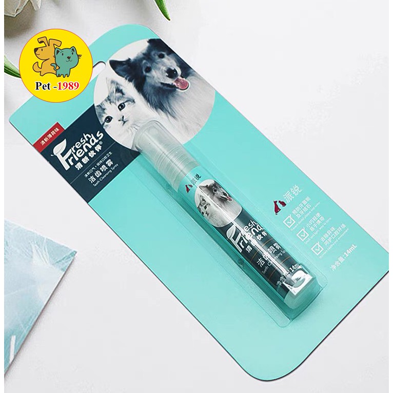 Xịt Thơm Miệng Fresh Friend 14ml Cho Chó Mèo Pet-1989