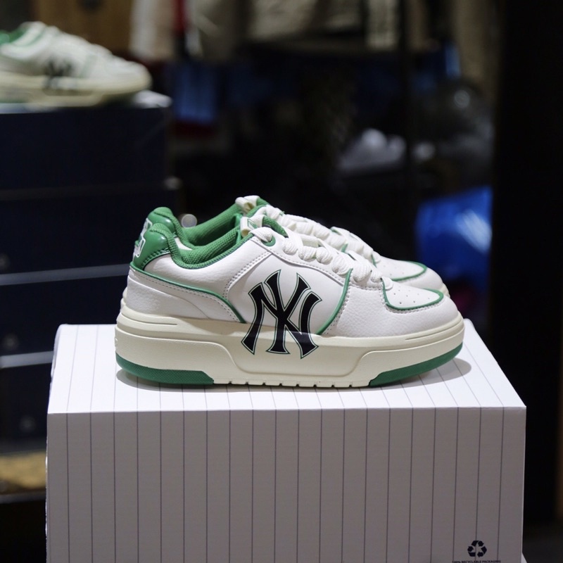 Giày thể thao đế cao trắng đen Linear m. lb