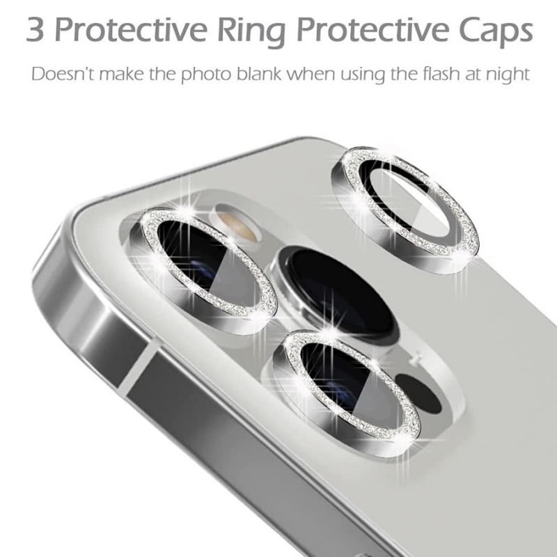 Kính Cường Lực Bảo Vệ Camera Sau Điện Thoại iPhone 11 12 13 Pro Max Mini Sang Trọng