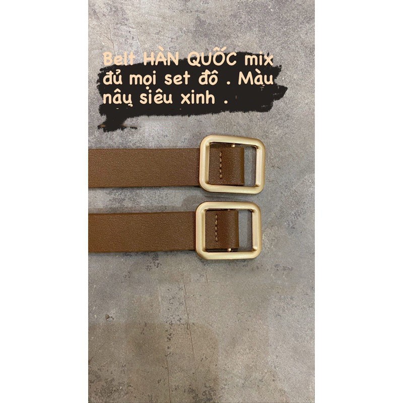 Thắt lưng nữ Hàn Quôc Lyns chất liệu da mêm nịt eo phong cách ulzzang. | BigBuy360 - bigbuy360.vn